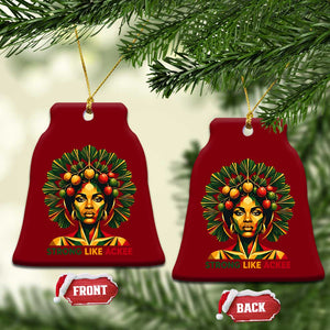 Strong Like Ackee Empowered Woman Ceramic Ornament Jamaican National Fruit Heritage Pride TS02 Print Your Wear