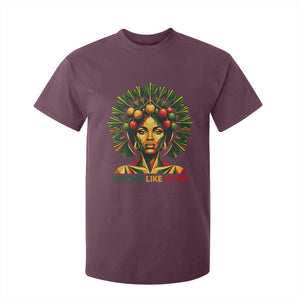 Strong Like Ackee Empowered Woman T Shirt For Kid Jamaican National Fruit Heritage Pride TS02 Maroon Print Your Wear