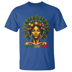 Strong Like Ackee Empowered Woman T Shirt Jamaican National Fruit Heritage Pride TS02 Royal Blue Print Your Wear