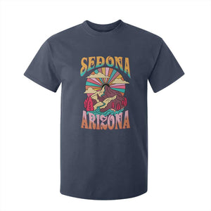 Vintage Retro Sedona Arizona Graphic T Shirt For Kid Psychedelic Red Rock Mountain Sunset Travel Souvenir