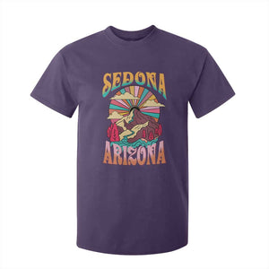 Vintage Retro Sedona Arizona Graphic T Shirt For Kid Psychedelic Red Rock Mountain Sunset Travel Souvenir