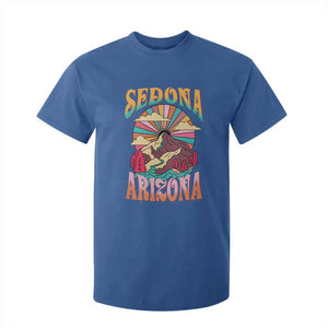 Vintage Retro Sedona Arizona Graphic T Shirt For Kid Psychedelic Red Rock Mountain Sunset Travel Souvenir