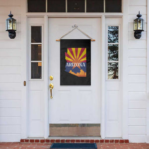 Arizona State Flag Map Graphic Garden Flag Southwest Sunburst Cactus State Pride Souvenir