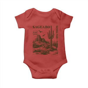 Vintage Saguaro National Park Est 1994 Graphic Baby Onesie Retro Arizona Desert Mountain Hiking Souvenir
