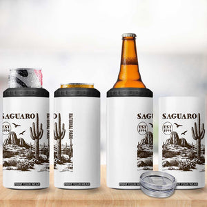 Vintage Saguaro National Park Est 1994 Graphic 4 in 1 Can Cooler Tumbler Retro Arizona Desert Mountain Hiking Souvenir
