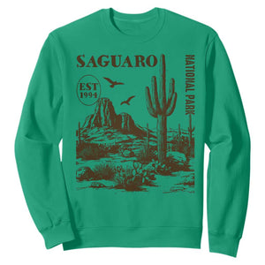 Vintage Saguaro National Park Est 1994 Graphic Sweatshirt Retro Arizona Desert Mountain Hiking Souvenir