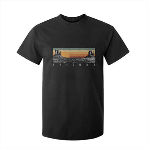 Retro Arizona Sunset Monument Valley Graphic T Shirt For Kid Panoramic Desert Red Rocks Landscape Souvenir