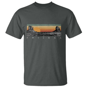 Retro Arizona Sunset Monument Valley Graphic T Shirt Panoramic Desert Red Rocks Landscape Souvenir