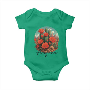 Beautiful Blooming Cactus Flower Arizona Graphic Baby Onesie Vintage Desert Botanical Floral Nature Souvenir