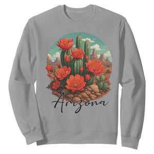 Beautiful Blooming Cactus Flower Arizona Graphic Sweatshirt Vintage Desert Botanical Floral Nature Souvenir