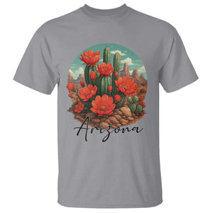 Beautiful Blooming Cactus Flower Arizona Graphic T Shirt Vintage Desert Botanical Floral Nature Souvenir