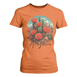 Beautiful Blooming Cactus Flower Arizona Graphic T Shirt For Women Vintage Desert Botanical Floral Nature Souvenir