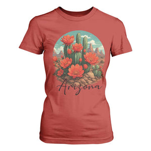 Beautiful Blooming Cactus Flower Arizona Graphic T Shirt For Women Vintage Desert Botanical Floral Nature Souvenir