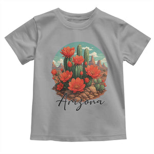 Beautiful Blooming Cactus Flower Arizona Graphic Toddler T Shirt Vintage Desert Botanical Floral Nature Souvenir