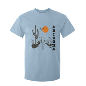Retro Arizona Desert Road Sunset Graphic T Shirt For Kid Vintage Southwest Saguaro Cactus Travel Souvenir