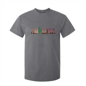 Scenic Arizona Sunset Landscape Graphic T Shirt For Kid Southwest Saguaro Cactus Letters Travel Souvenir