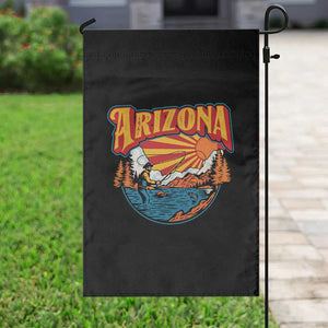 Retro Arizona Fly Fishing River Graphic Garden Flag Vintage Angler Outdoor Mountain Adventure Souvenir