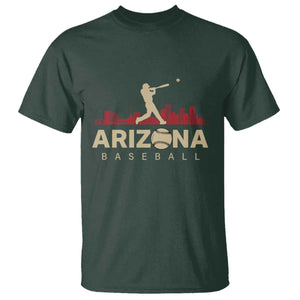 Vintage Arizona State Pride Baseball Player Graphic T Shirt Vintage Phoenix Skyline Batter Sports Fan