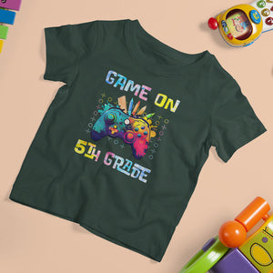 Game On 5th Grade T Shirt For Kid Video Game Back To School Gaming TS02 Printyourwear