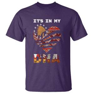 Native American T Shirt It's In My DNA Indigenous American Indian Heart TS02 Purple Printyourwear