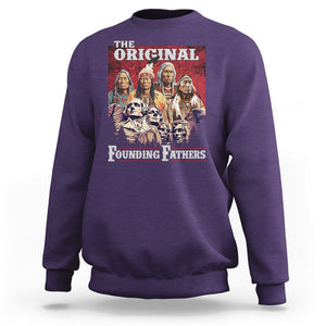 Native American Sweatshirt The Original Founding Fathers Indigenous American Indian Chiefs Native Pride TS02 Purple Printyourwear