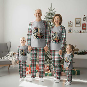 Japanese Kanagawa Wave Ramen Bowl Graphic Plaid Pajama Set Retro Anime Noodles Art TS02 Christmas Plaid Print Your Wear