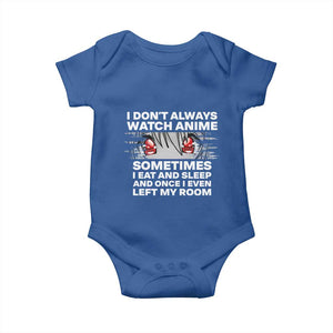 Funny Anime Lover Baby Onesie Japanese Kawaii Manga Otaku TS02 Royal Blue Print Your Wear