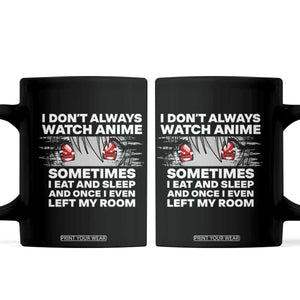 Funny Anime Lover Coffee Mug Japanese Kawaii Manga Otaku TS02 Black Print Your Wear