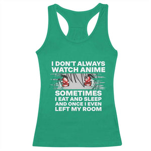 Funny Anime Lover Racerback Tank Top Japanese Kawaii Manga Otaku TS02 Irish Green Print Your Wear