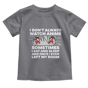 Funny Anime Lover Toddler T Shirt Japanese Kawaii Manga Otaku TS02 Charcoal Print Your Wear