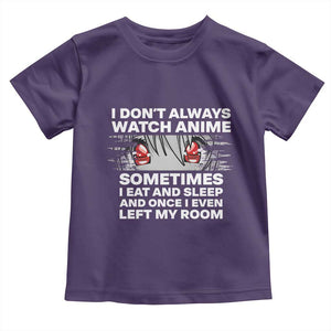 Funny Anime Lover Toddler T Shirt Japanese Kawaii Manga Otaku TS02 Purple Print Your Wear