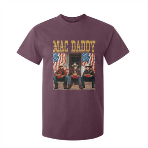 Mac Daddy T Shirt For Kid Trump Vance Elon 2025 American Flag TS02 Maroon Print Your Wear