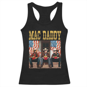 Mac Daddy Racerback Tank Top Trump Vance Elon 2025 American Flag TS02 Black Print Your Wear