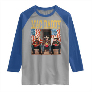 Mac Daddy Raglan Shirt Trump Vance Elon 2025 American Flag TS02 Sport Gray Royal Print Your Wear