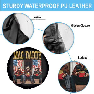 Mac Daddy Spare Tire Cover Trump Vance Elon 2025 American Flag TS02 Print Your Wear