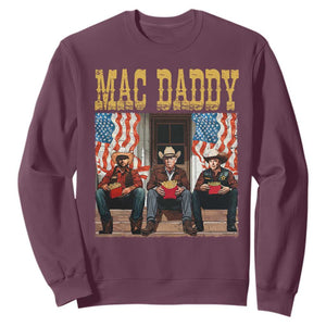 Mac Daddy Sweatshirt Trump Vance Elon 2025 American Flag TS02 Maroon Print Your Wear