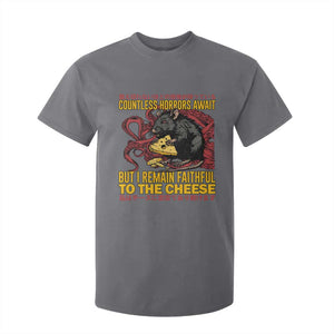 Funny Japanese Rat Lover T Shirt For Kid I Remain Faithful To The Cheese Retro Vintage Japan TS02 Charcoal Print Your Wear