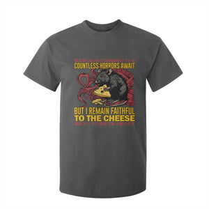 Funny Japanese Rat Lover T Shirt For Kid I Remain Faithful To The Cheese Retro Vintage Japan TS02 Dark Heather Print Your Wear