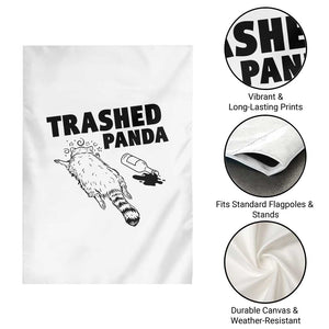 Funny Trashed Panda Garden Flag Drunk Raccoon Meme Hot Mess TS02 Print Your Wear