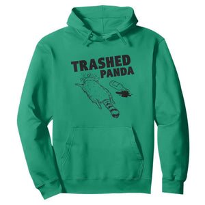 Funny Trashed Panda Hoodie Drunk Raccoon Meme Hot Mess TS02 Irish Green Print Your Wear