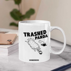 Funny Trashed Panda Coffee Mug Drunk Raccoon Meme Hot Mess TS02 Print Your Wear