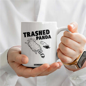 Funny Trashed Panda Coffee Mug Drunk Raccoon Meme Hot Mess TS02 Print Your Wear