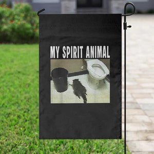 Funny Trashed Panda My Spirit Animal Garden Flag Drunk Raccoon in Toilet Meme Hot Mess TS02 Print Your Wear