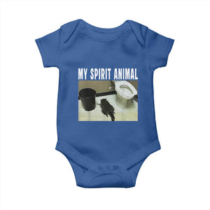 Funny Trashed Panda My Spirit Animal Baby Onesie Drunk Raccoon in Toilet Meme Hot Mess TS02 Royal Blue Print Your Wear