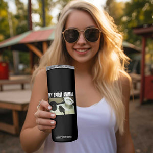 Funny Trashed Panda My Spirit Animal Skinny Tumbler Drunk Raccoon in Toilet Meme Hot Mess TS02 Print Your Wear