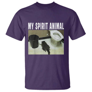 Funny Trashed Panda My Spirit Animal T Shirt Drunk Raccoon in Toilet Meme Hot Mess TS02 Purple Print Your Wear