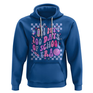 In My 100 Days of School Era Hoodie Retro Groovy TS02 Royal Blue Printyourwear
