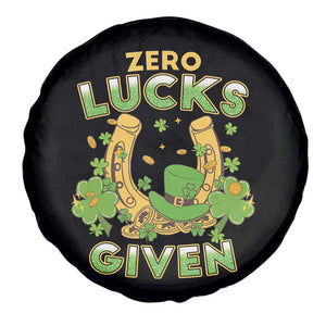 Funny St Patricks Day Spare Tire Cover Zero Lucks Given Irish Shamrock TS02 Print Your Wear