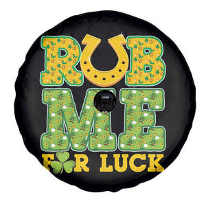 Funny St Patricks Day Spare Tire Cover Rub Me For Luck Shamrock Adult Humor TS02 Print Your Wear