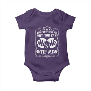 Funny St Patricks Day Baby Onesie Lucky Shamrock Waitress Bartender Waiter TS02 Purple Print Your Wear